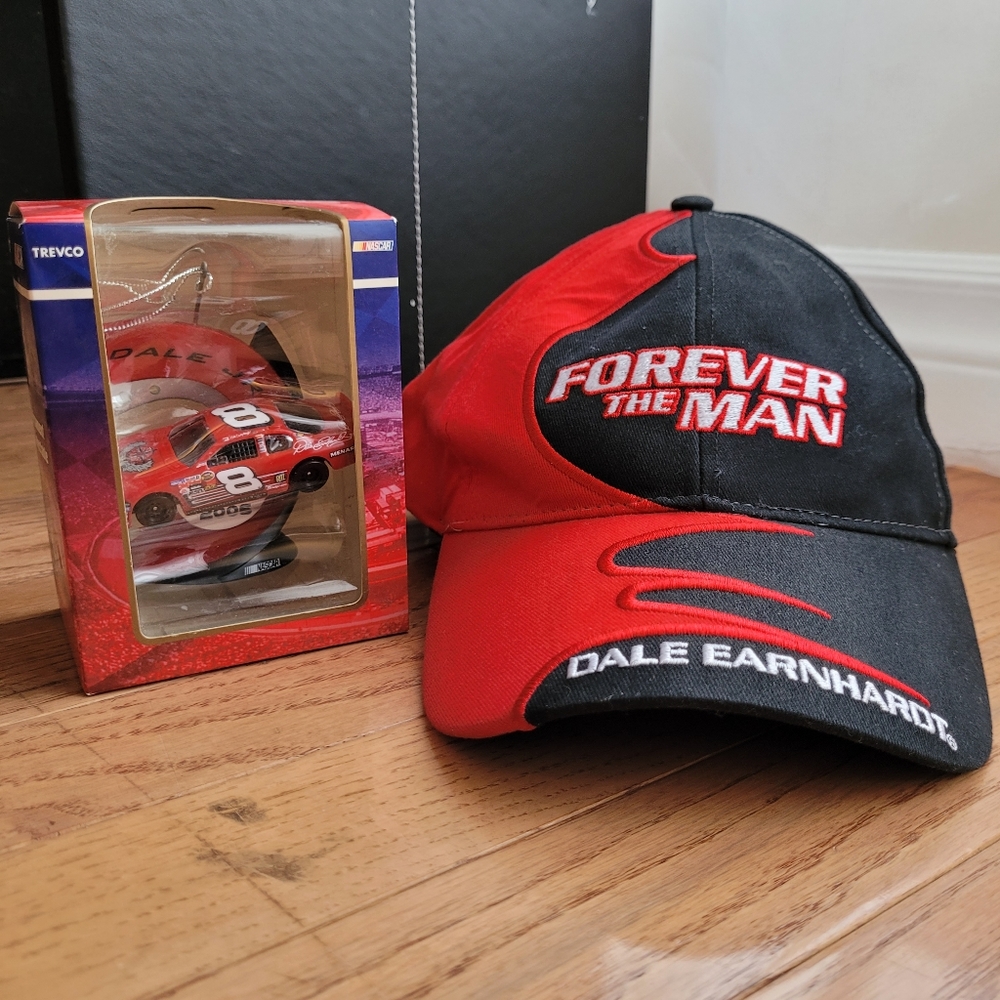 Dale Earnhardt 6 Panel Classic Cloth Strap Adjustable Hook & Loop Hat